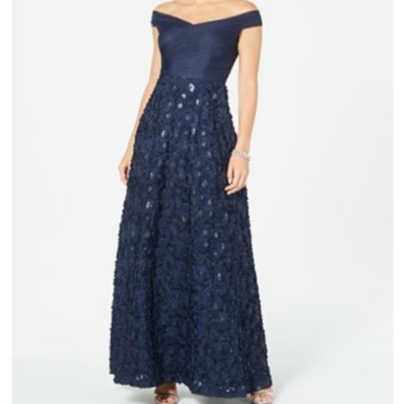 Adrianna Papell Dresses & Skirts - Adrianna Papell off the shoulder gown